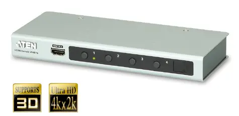 Aten 4- Port -HDMI-Switch / Ultra HD-4K-2K-Unterstützung