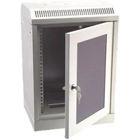 DATACOM 10" einteiliges Rack 12U 280 grau / Glastür