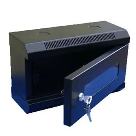 DATACOM 10" Rack einteilig 4HE 140 (Glastür) schwarz