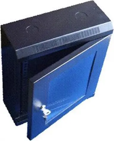 DATACOM 10" Rack einteilig 9U 280 schwarz / Glastür