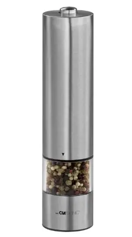 Clatronic PSM 3004 Salz- oder Pfeffermühle / 4X AA-Batterien / Edelstahl