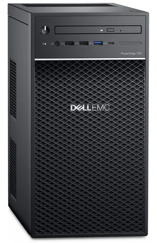 DELL PowerEdge T40 / Intel Xeon E-2224G 3,5 GHz / 16 GB / 2x 2 TB SATA / 1x 300 W / GLAN / DVD / 3YNBD