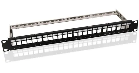 MicroConnect Leeres Patchpanel CAT6 24 Ports für 1HE Rack 19" schwarz