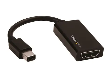 StarTech aktiver Adapter Mini DisplayPort M auf HDMI F schwarz / 4k und 2K / Sound 7.1