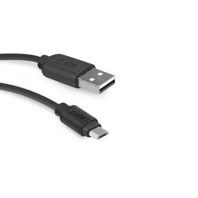 SBS Datenkabel USB - microUSB 2m schwarz