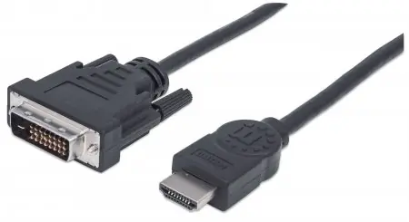 Manhattan Kabel für HDMI-DVI-D-Monitore 1,8 m / Dual-Link