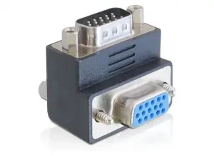 DeLock Adapter VGA Stecker -> Buchse rechtwinklig 270°