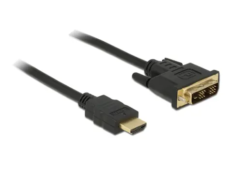 DeLock DVI-Kabel - DVI-D 18+1 Stecker > HDMI A Stecker / 2 m 