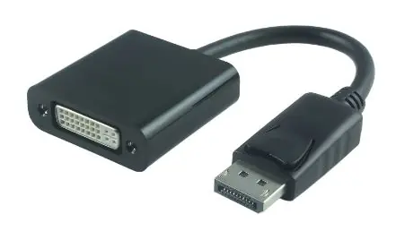 MicroConnect Adapter DisplayPort 1.2 - DVI-I MF / Dual-Link / 1920x1200 / 15cm / schwarz