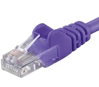 PremiumCord UTP CAT5E 0,5m lila / Patchkabel / RJ45-RJ45