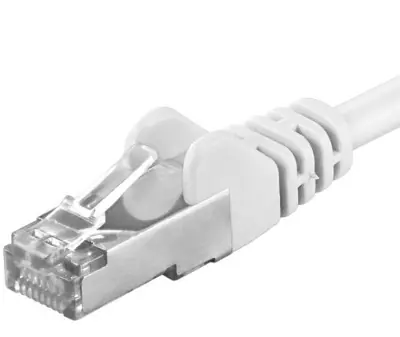 PremiumCord SFTP CAT6A 1,5m weiß / Patchkabel / RJ45-RJ45
