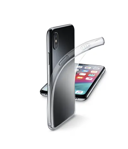 CellularLine Fine Extra dünnes Backcover für Apple iPhone XS Max transparent