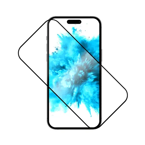 FIXED Full-Cover Schutzglas aus gehärtetem Glas für Samsung Galaxy A51 schwarz / Verklebung über das gesamte Display