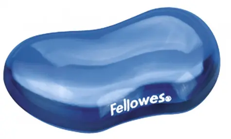 Fellowes CRYSTAL Gel-Pad unter dem Handgelenk blau