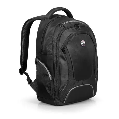 PORT DESIGNS COURCHEVEL 17,3" schwarz-grau / Rucksack für 17,3" Laptop und 10,1" Tablet