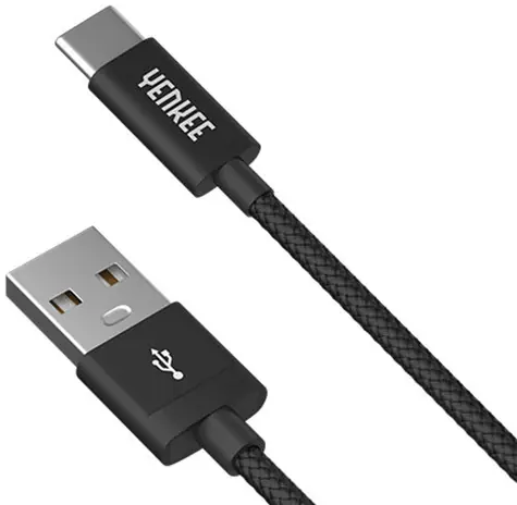 YENKEE YCU 302 USB 2.0 auf USB-C Kabel schwarz / MM / Länge 2m / 480 Mbs / 3A