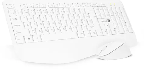 Connect IT CKM-7804-CS Combo weiß / Kabelloses Tastatur + Maus-Set / 1x AAA + 1x AA Batterie kostenlos / CZ + SK-Layout