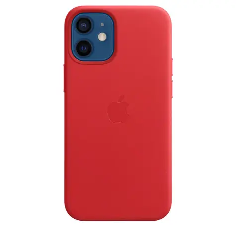 Apple Lederhülle mit MagSafe für iPhone 12 mini rot