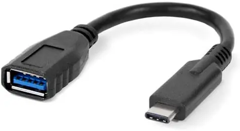 OWC -Adapter USB-C auf USB-A schwarz / 1x USB-C (M) / 1x USB-A 3.1 Gen1 (F) / Länge 14cm 