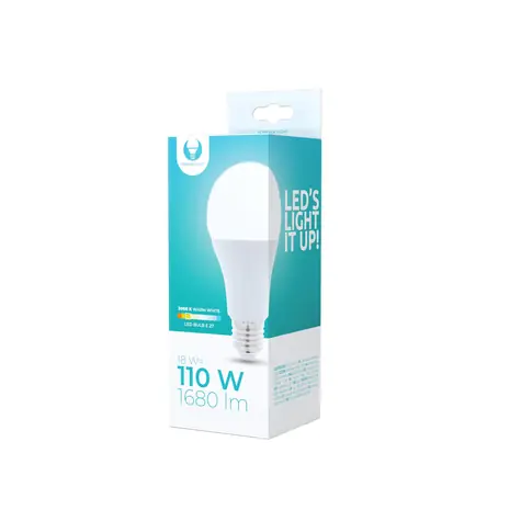 Forever LED-Leuchtmittel A65 E27 18W (warmweiß) / 1690 lm / 3000 K