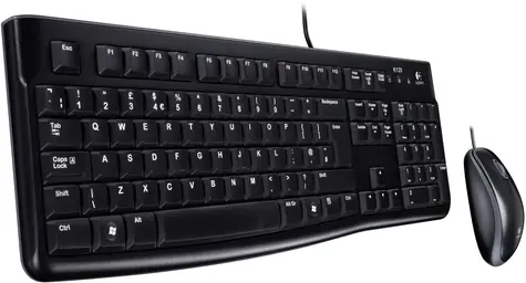 Logitech Desktop MK120 DE schwarz / Tastatur und Maus / DE-Version / USB