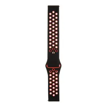 Tactical 701 Doppel-Silikonarmband 20 mm schwarz-rot