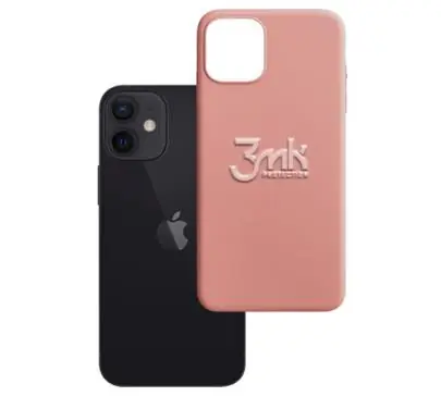 3mk Matt Case Schutzhülle für Apple iPhone 12 mini, Litschi-Rosa