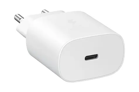 Samsung Netzteil mit Schnellladung (25W) ohne Kabel weiß (Bulk) / USB-C / 3A 