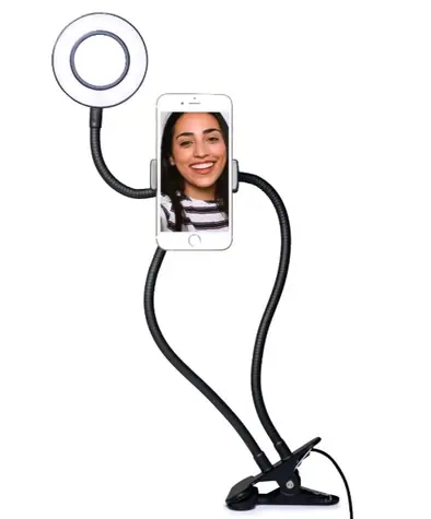 ThumbsUp! Vlogging-Licht / Selfie-Ring mit Smartphone-Halterung / LED / 3 Lichteinstellungen