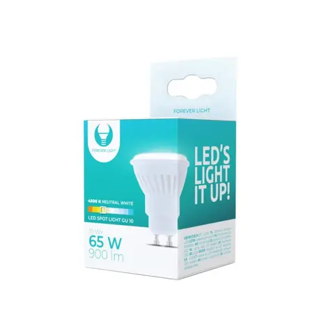 Forever LED-Leuchtmittel GU10 10W / 4500K / 900 lm / Neutralweiß