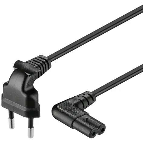 Goobay Netzwerk 230V mit gebogenen Steckern / 2m