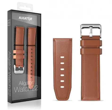 Aligator 22mm braun