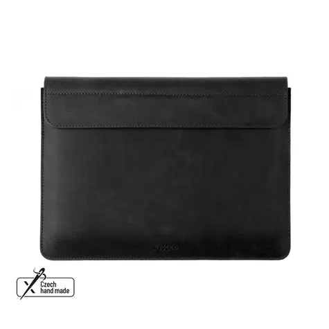 FIXED Oxford-Lederhülle für Apple iPad Pro 12,9" (2018 & 2020 & 2021) mit Tastatur-Folio Schwarz