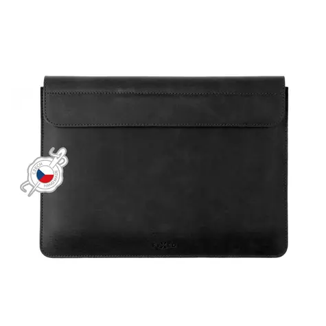 FIXED Oxford-Lederhülle für Apple MacBook Pro 13" (2016 und neuer) und iPad Pro 12,9" (2015 und 2017), Schwarz