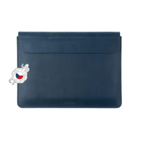 FIXED Oxford-Ledertasche für Apple MacBook Pro 15" (2016 und neuer), blau