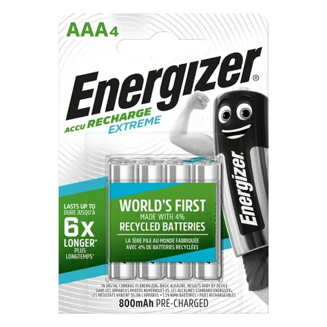 Energizer EXTREME Akku - AAA - 800 mAh 4 Stk
