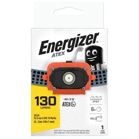 Energizer ATEX-Scheinwerfer 3AAA LED 130lm / Scheinwerfer / Nachleuchten: bis zu 45 Meter / 3xAAA