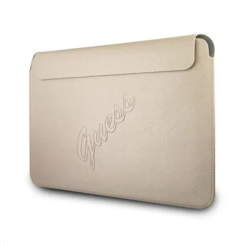 Guess PU Saffiano Computerhülle 13" Hellgold