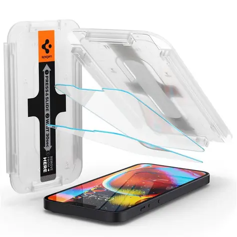 Spigen tR EZ Fit Transparency Sensor Open 2er-Pack Schutzglas für Apple iPhone 13 mini