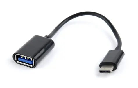 Gembird OTG-Adapter USB-C (M) - USB-A (F) schwarz / 0,2 m