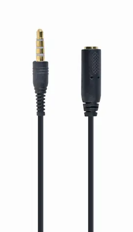 Gembird CCA-419 Audio 3,5 mm Klinkenadapter / 4 Pin / 3,5 mm (LR-MIC-GND) - 3,5 mm (LR-GND-MIC) / 18 cm