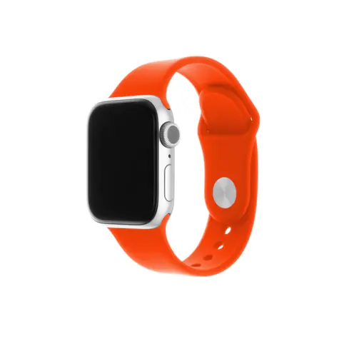 FIXED Silikonarmband Set aus Silikonarmbändern für Apple Watch 38 & 40 & 41 mm Aprikose