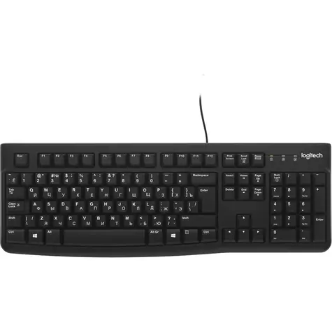 Logitech -Tastatur K120 für Unternehmen RU / USB / kabelgebunden