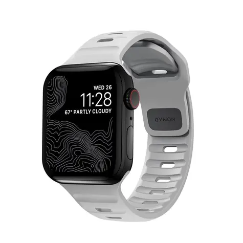 Nomad Sport Strap (SM) Armband für Apple Watch 41 & 40 & 38 mm grau