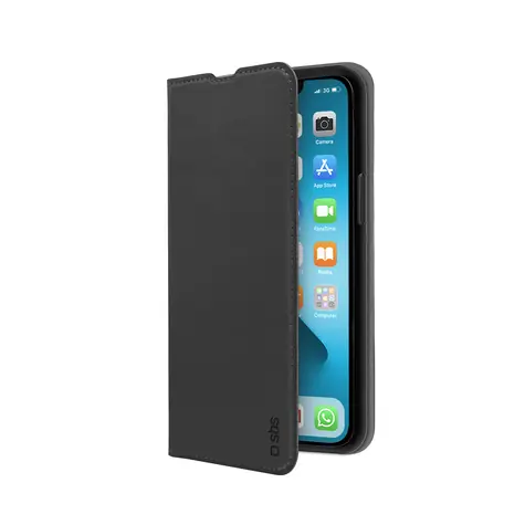 SBS Book Wallet Lite Hülle für Apple iPhone 13 mini schwarz