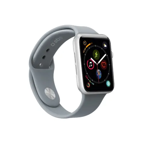 SBS-Armband für Apple Watch 44 mm, Größe (M-L), grau