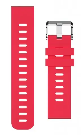 Aligator Silikonarmband 20mm rot