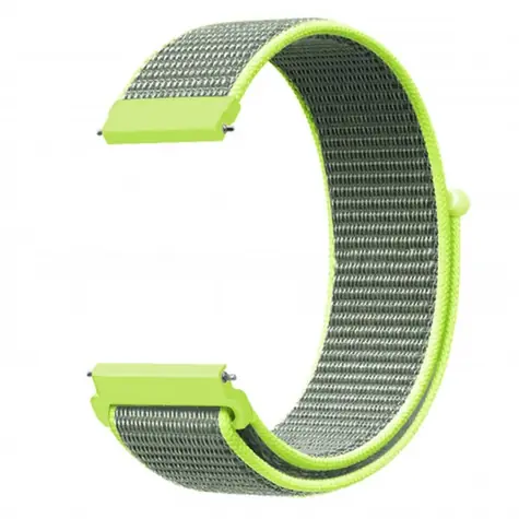 Aligator Nylonarmband 22 mm Limette
