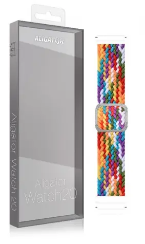 Aligator Textilband 20mm farbig