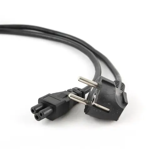 Gembird PC-186-ML12-1M schwarz / Netzkabel / CEE7/7 C5 /Euro / 1m